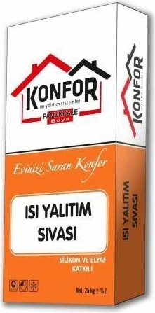 Konfor Isı Yalıtım Sıvası 25 kg Gri