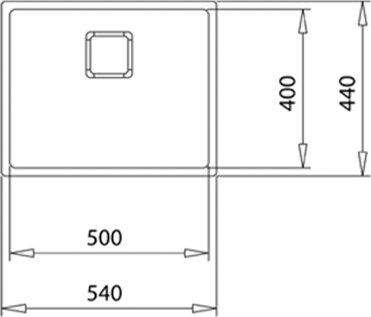 - Flexlınea RS15 50.40 Pureclean - Ankastre/tezgaha Sıfır/tezgahaltı Eviye - Paslanmaz Çelik - 50 cm - 115000046