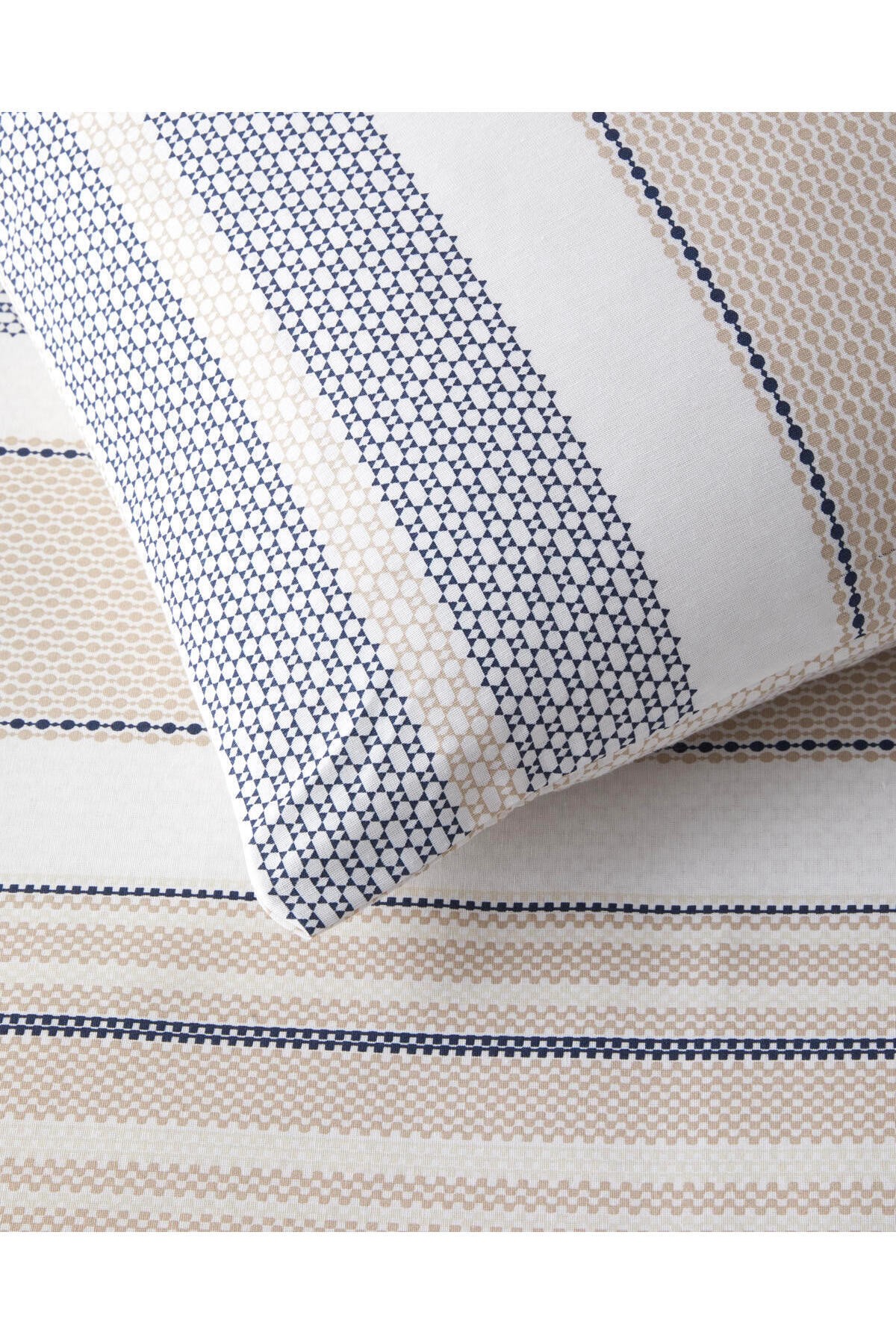 Pure Line Kolay Ütülenir Çift Kişilik Nevresim Takımı 200x220 cm Bej