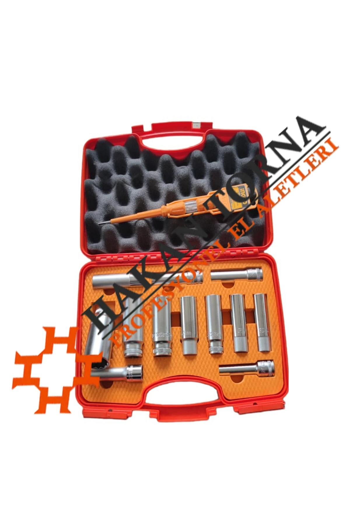 Rico 1/2 Uzun Yıldız Lokma Takımı Seti - Derin 12 Köşe Yıldız Lokma Seti Takımı 12 Parça