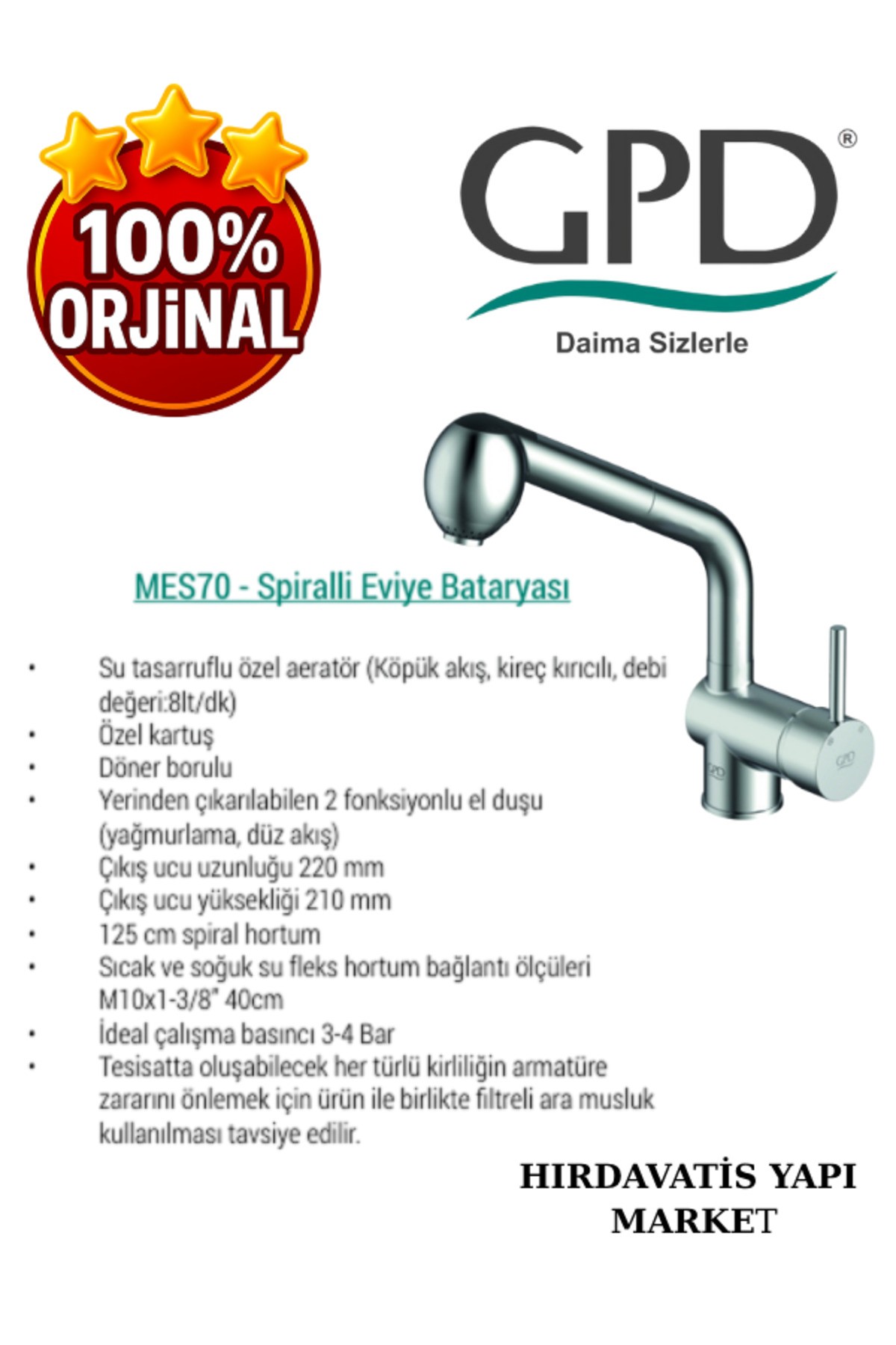 Espina MES70 Spiralli Eviye Bataryası