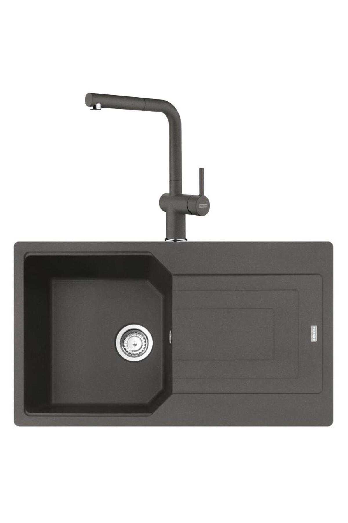 Urban UBG 611-86 SLATE GRİ Granit Evye Active Plus Doccia 2.0 Batarya Set