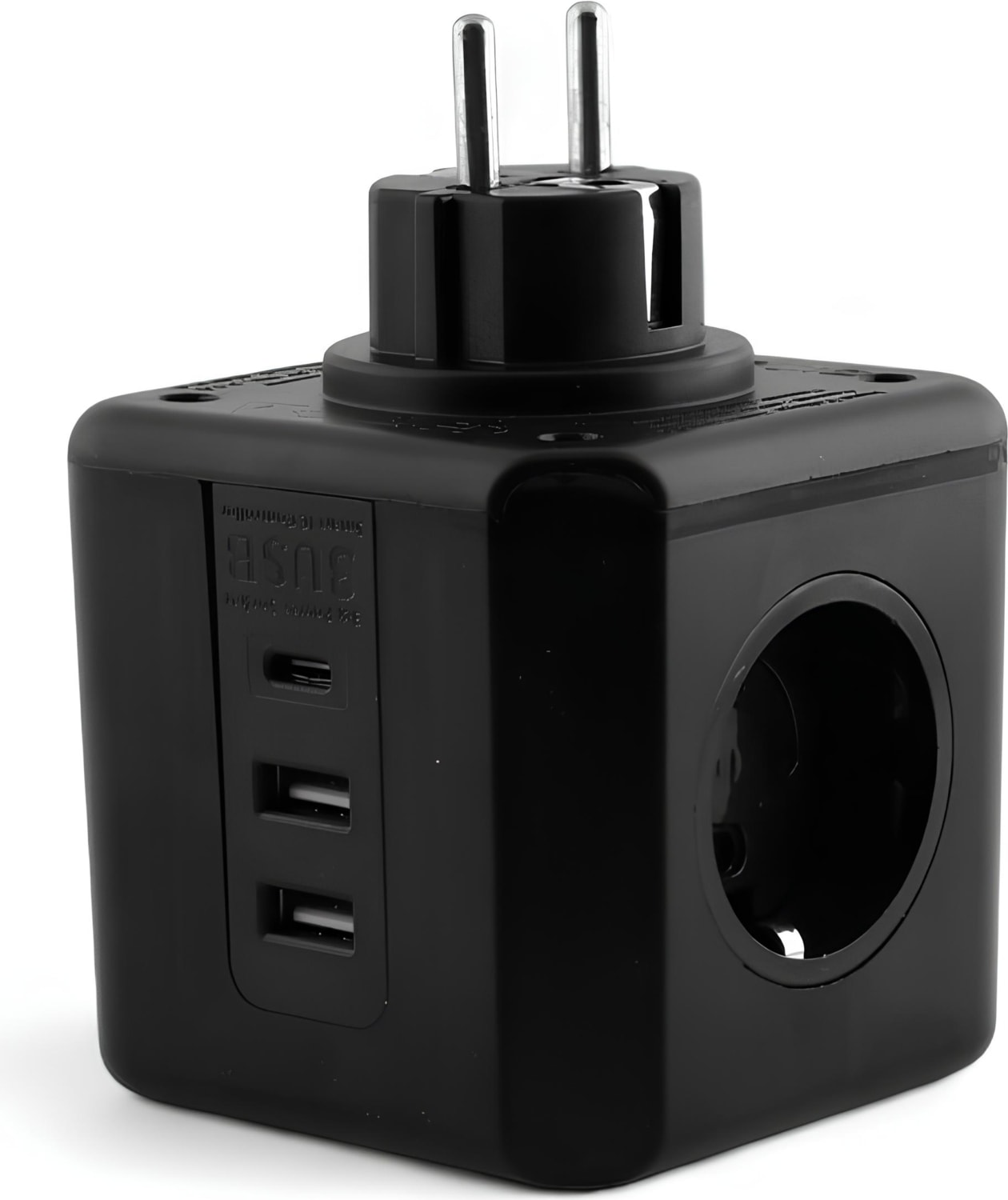 Çocuk Termal Kısa Devre Akım Korumalı 3 Prizli 2 USB + 1 Type-C Topraklı Golyat Grup Şarj Fiş Priz