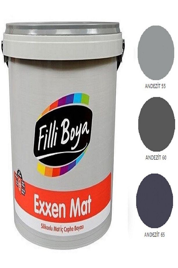 Exxen Mat Silikonlu Mat Iç Cephe Boyası 2,5lt (andezit 55)