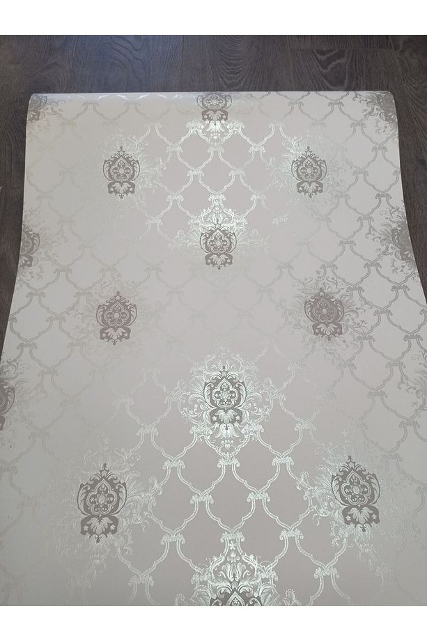 gümüş desenli silinebilir duvar kağıdı 53 cm genişliğinde 10 metre uzunluğunda