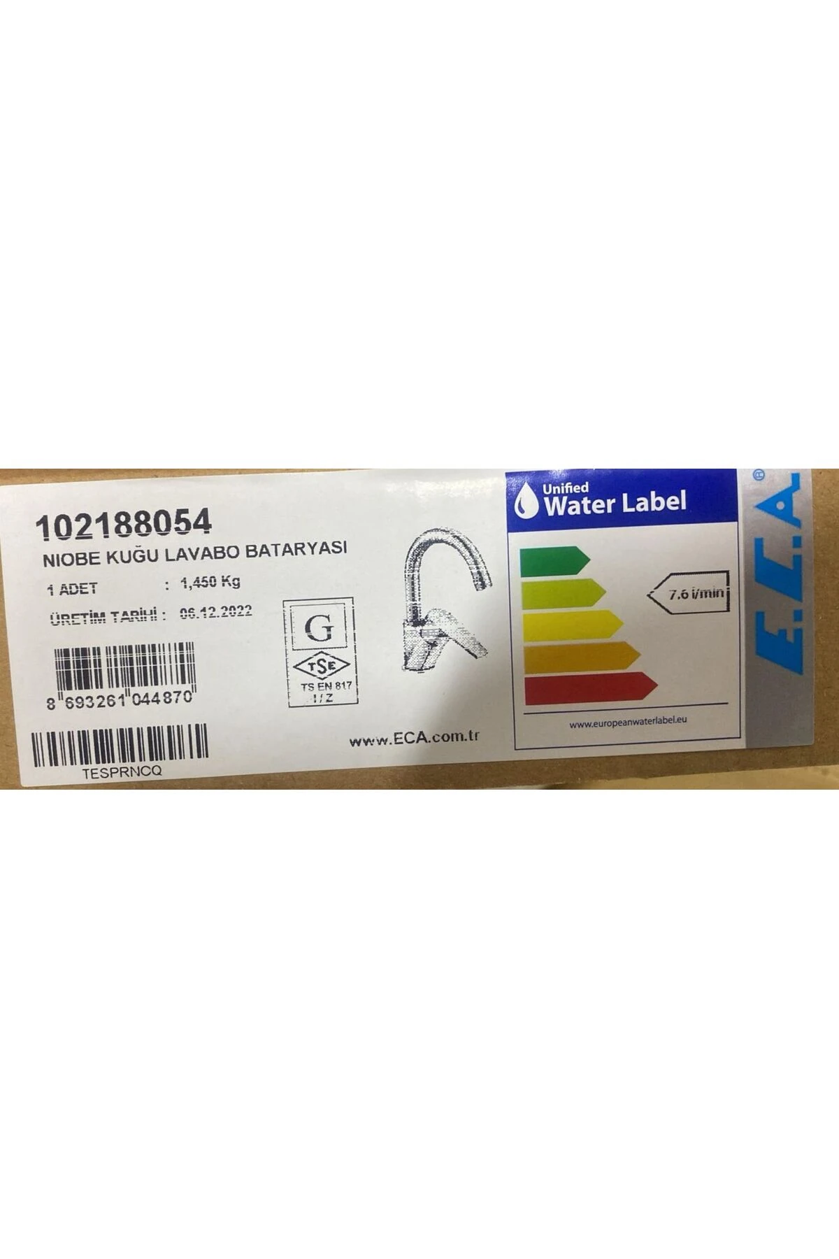 Niobe 3'lü Batarya Seti:Banyo-Lavabo[Kuğu Boru]-Eviye Bataryası |102188054-102118098-102102482