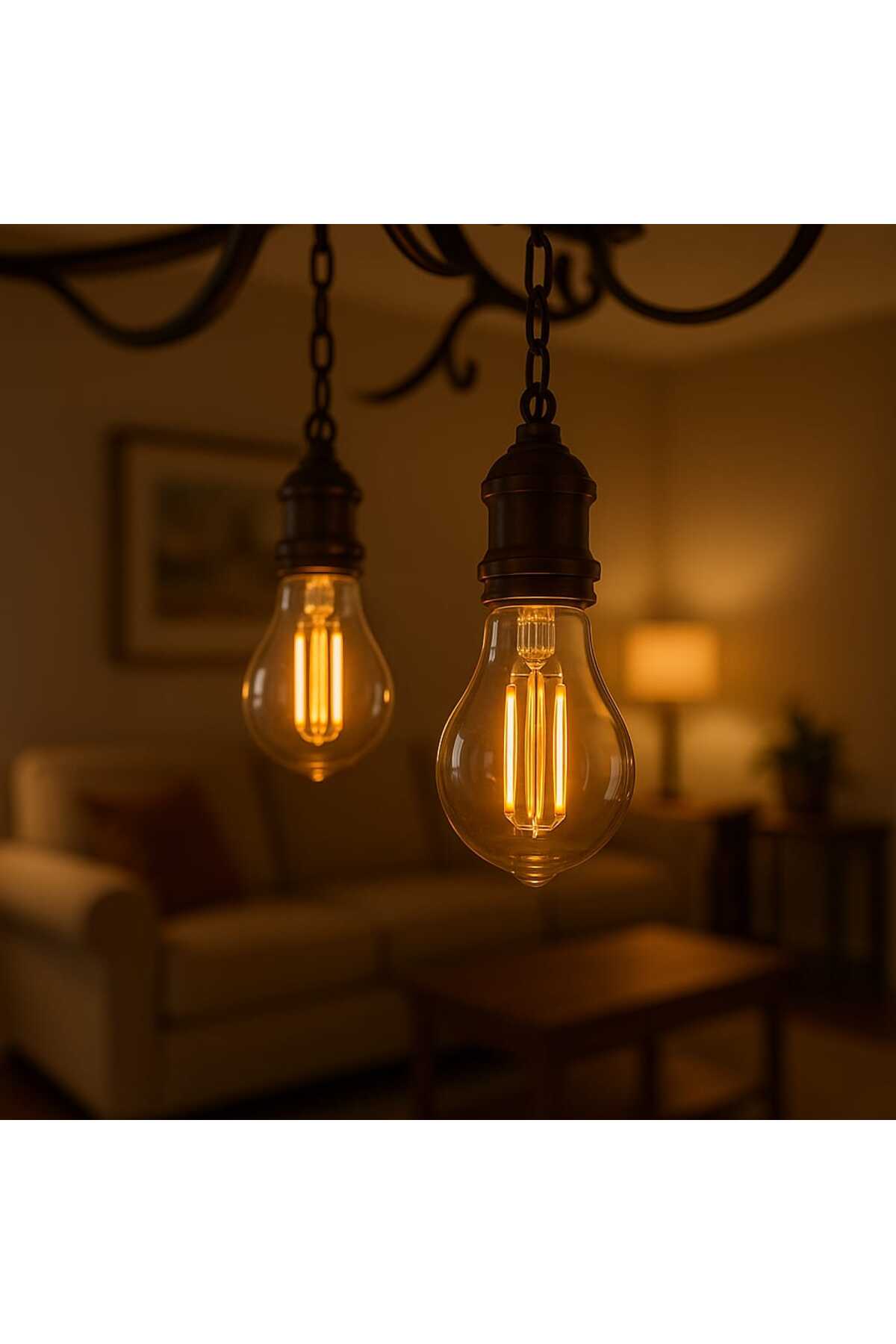 Led Ampul E27 Sarı Işık ( A60 ) Yüksek Işık Gücü