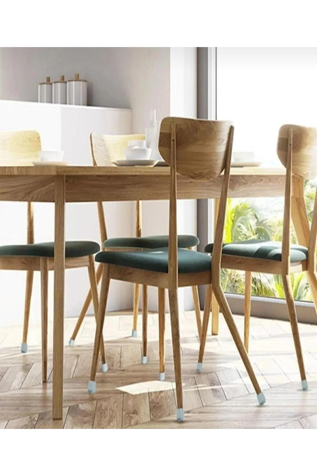 Silikon Masa Sandalye Pabuç Kaydırmaz Sessiz Koltuk Zemin Koruyucu Çizdirmez Ayak Kılıfı 12 ADET