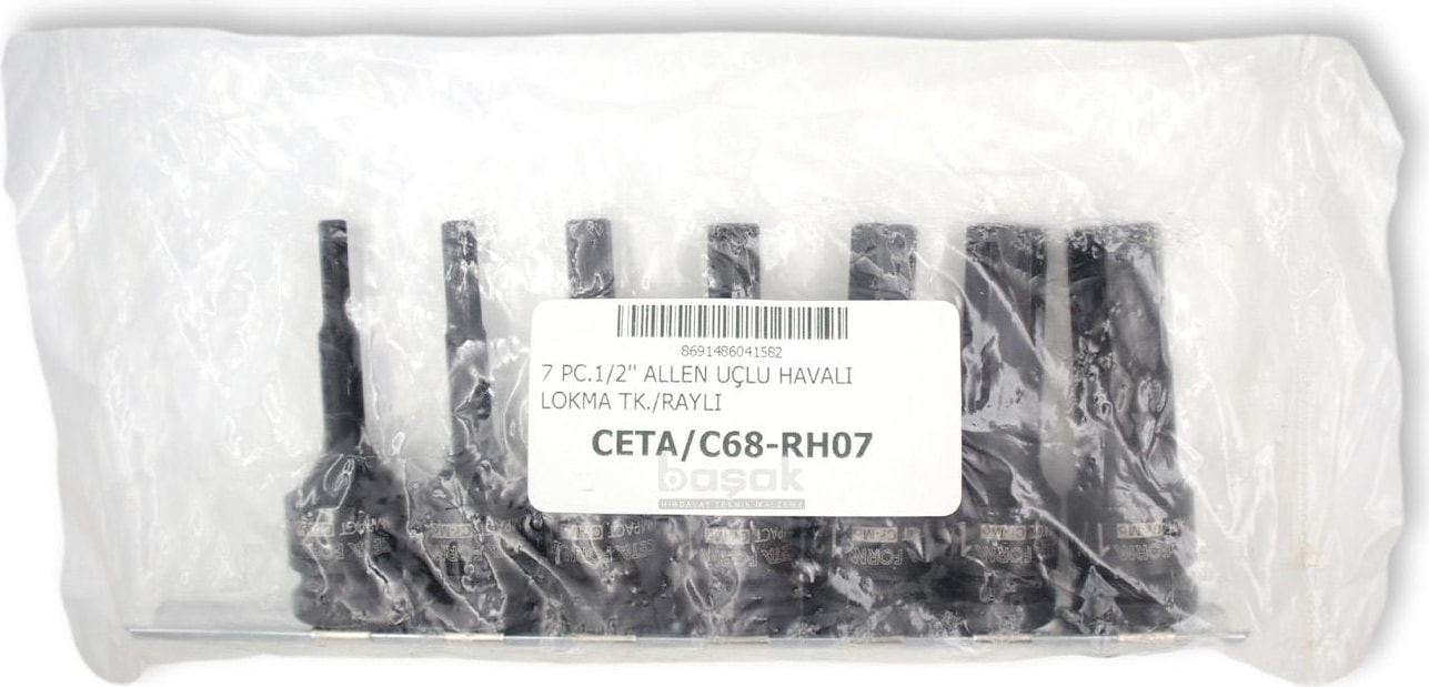 5-17MM 1/2’’ Allen Uçlu Havalı Lokma Takımı 7 Parça C68-RH07