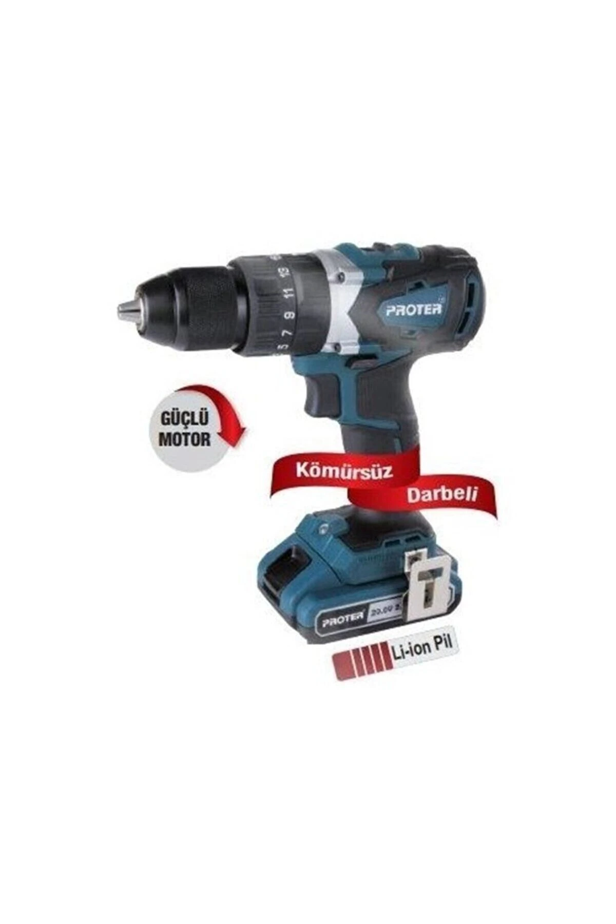 PST 720 BL 20V 2.0 AH Li-ion ÇİFT AKÜLÜ KÖMÜRSÜZ DARBELİ MATKAP VİDALAMA