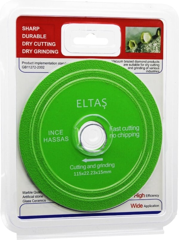 Cam Kesme Yeşil Hassas Kesici Disk - Taşlama 115X22X23X15 mm