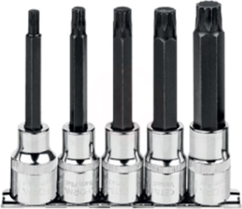 5 Pc.1/2" Xzn Uçlu Lokma Tk./uzun Tip/raylı C28S-RX5L
