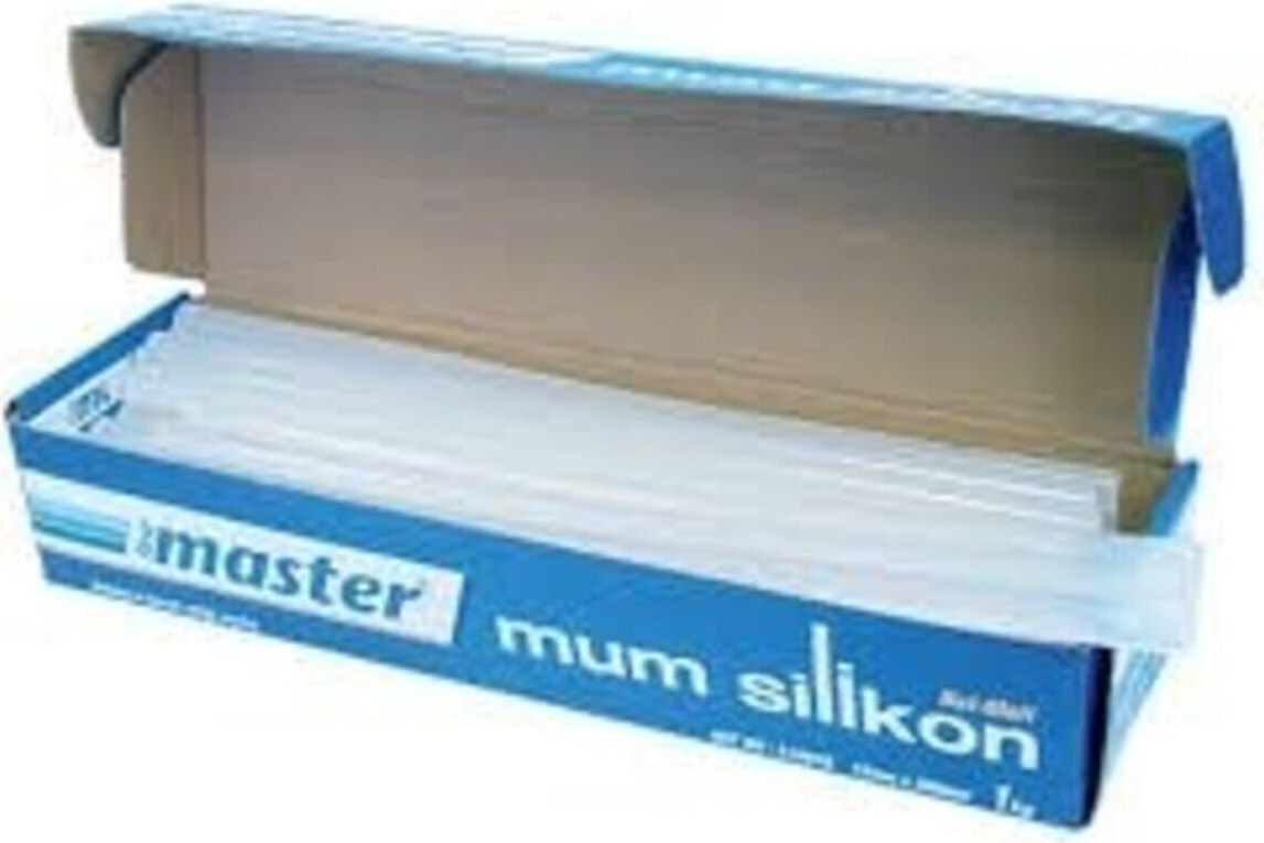 Mum Silikon Kalın Şeffaf 12 x 300 mm (Sıcak Silikon Çubuk) 1 kg