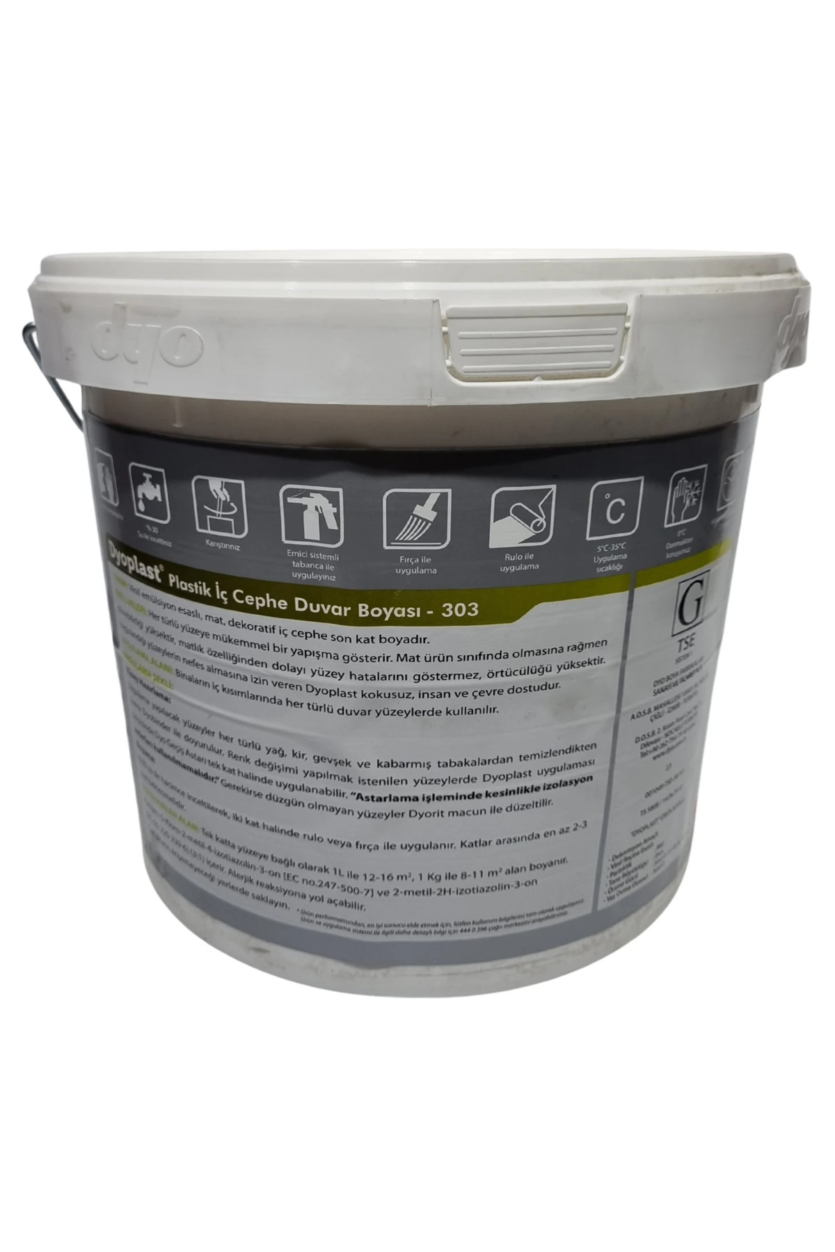 Dyo plast Plastik İç Cephe Duvar B. Tomurcuk 15 Lt.