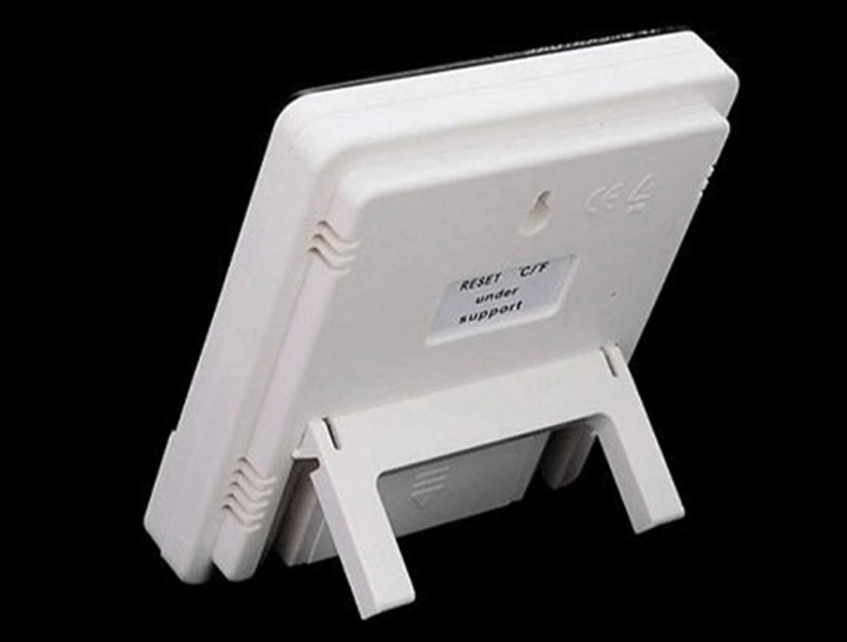 Bebek Odası Masaüstü Dijital Termometre Nem Ölçer Higrometre Saat (5047)