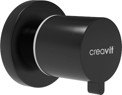 CREAVİT AC50L Mat Siyah Ara Kesme Valfi