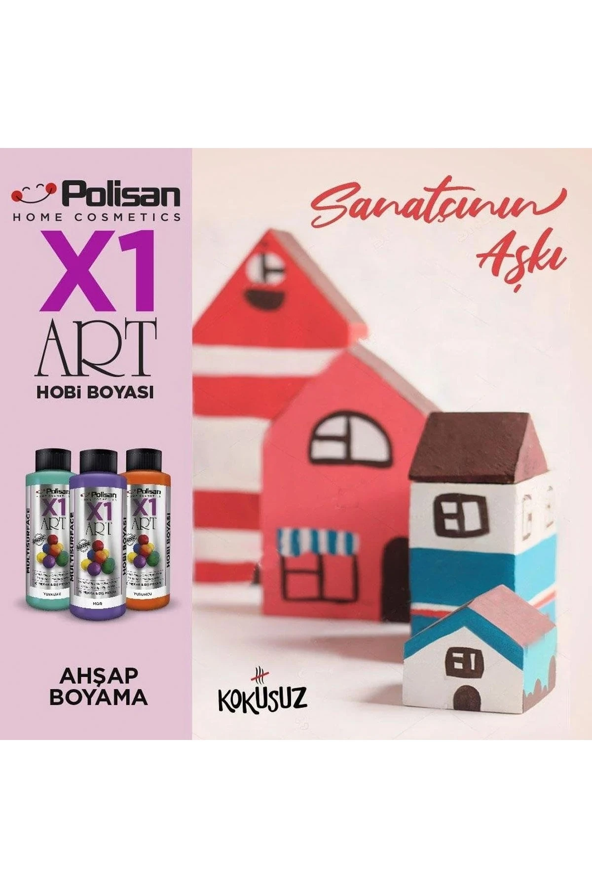 X1art Multisurface Hobi Boyası 500ml -0113 Altın(sedef)