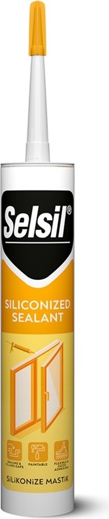 Silikonize Mastik 500 gr Antrasit Gri (Sarı Dizayn)