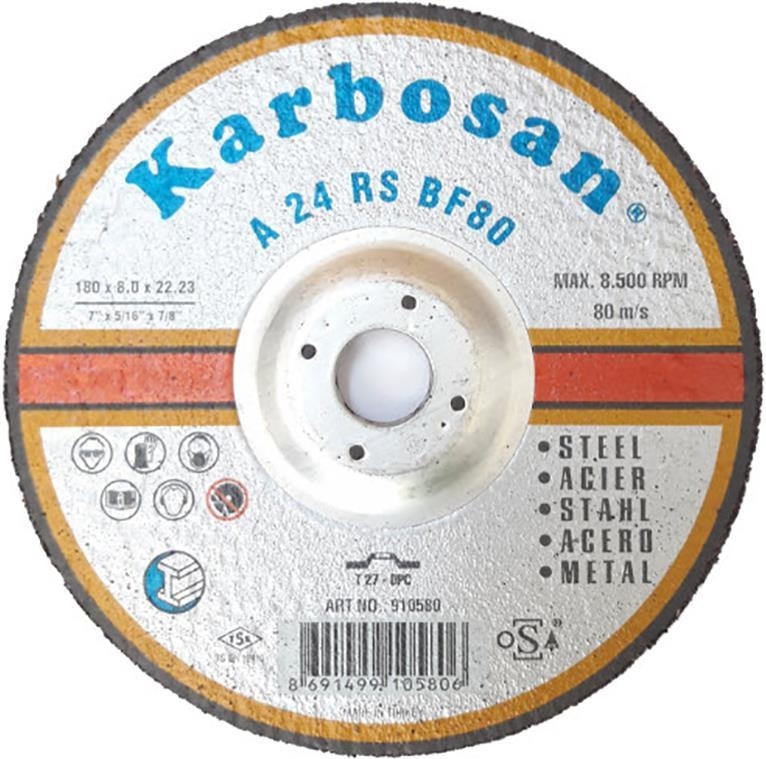 Metal Taşlama Diski 180 x 8,0 x 22,23