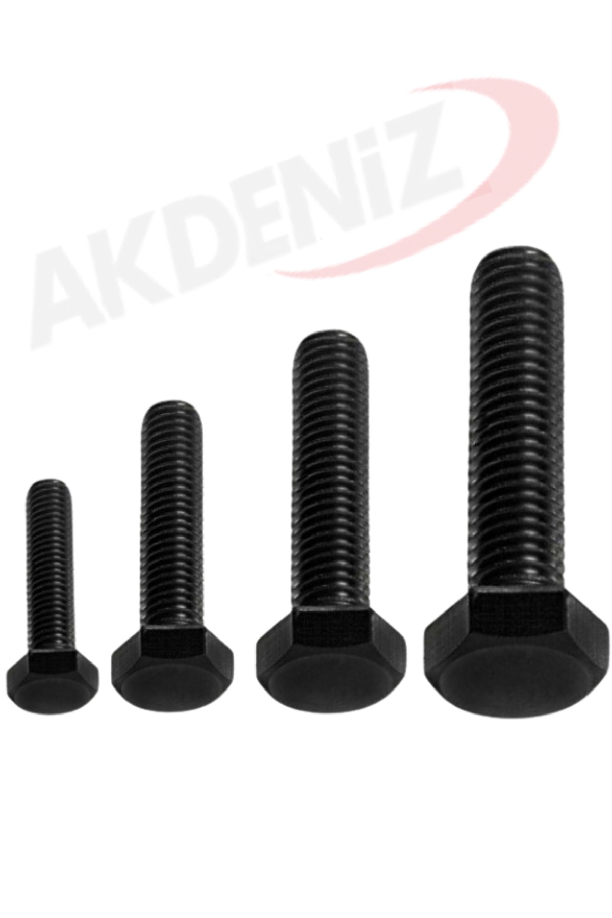 DIN933 M10*65 Mm Siyah Cıvata 1000 Adet
