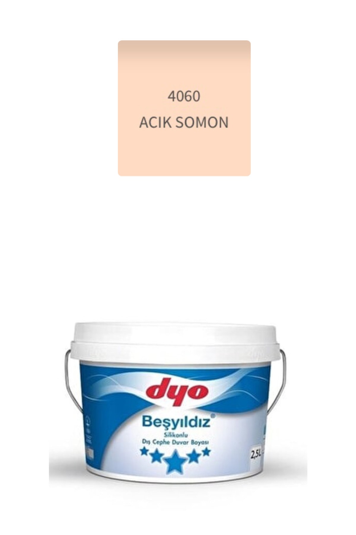 Beşyıldız Silikonlu Dış Cephe Duvar Boyası 2.5 Lt
