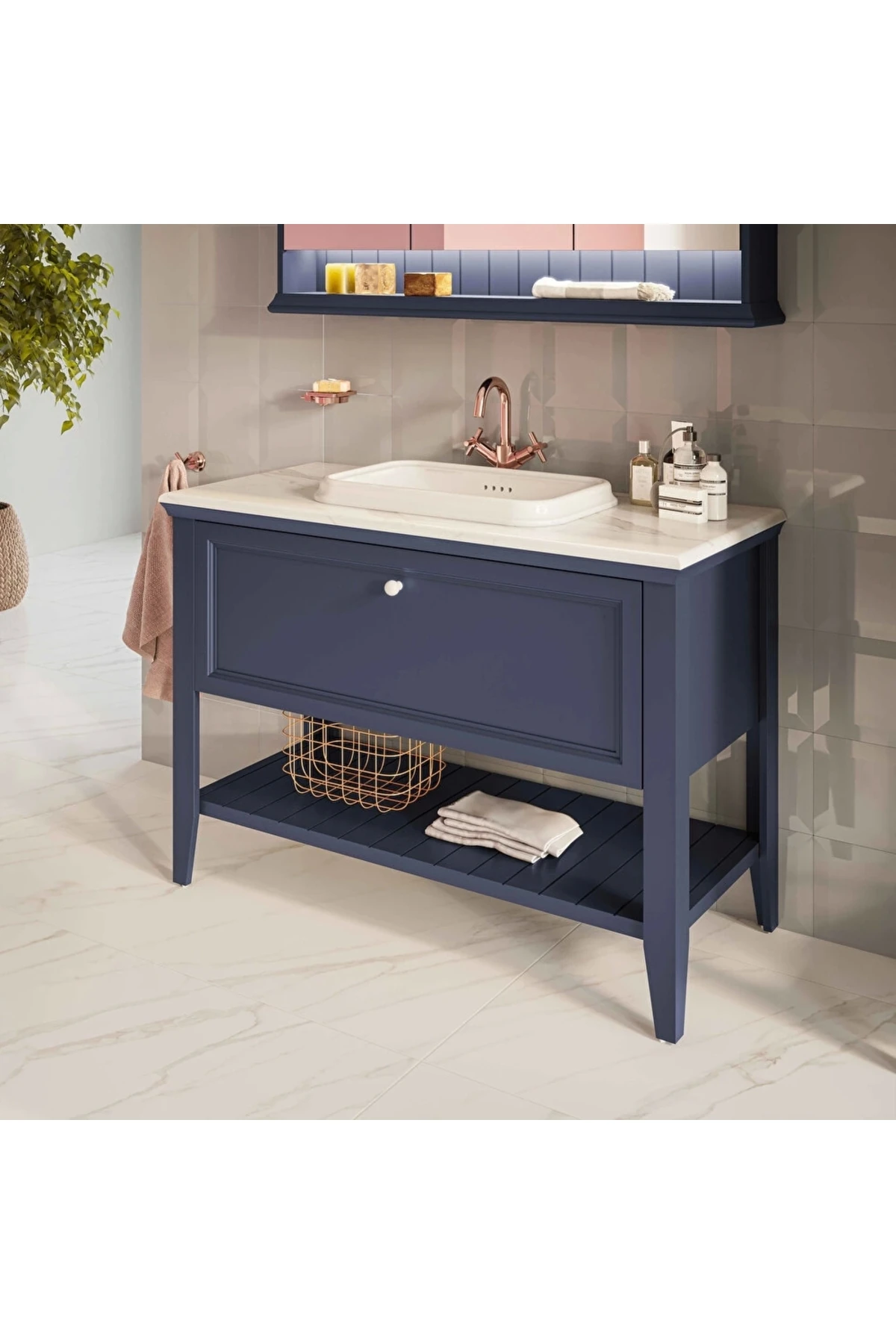 Juno A4086226 Lavabo Bataryası, Bakır