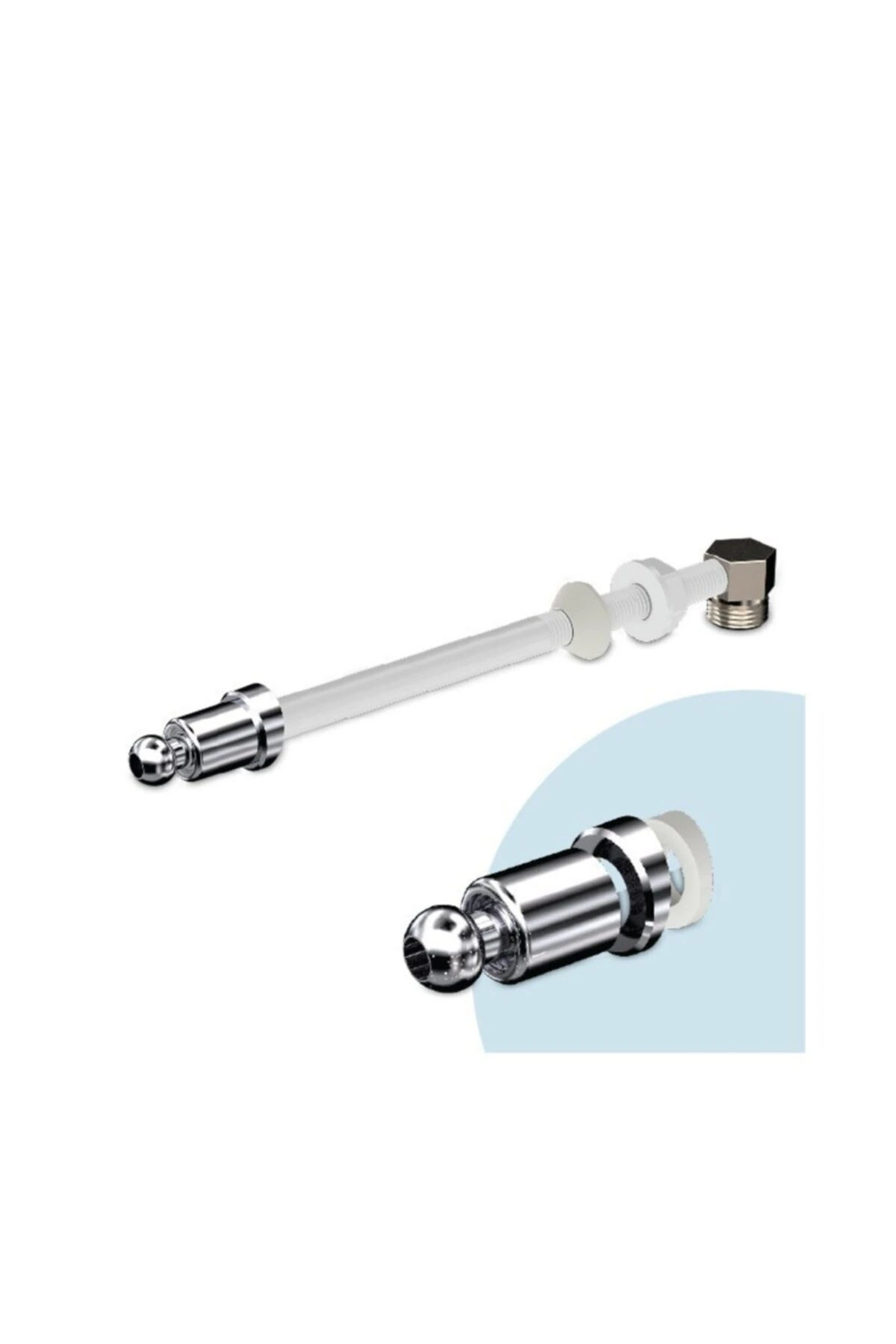 Krom Uçlu Taharet Çubuğu (uzun)