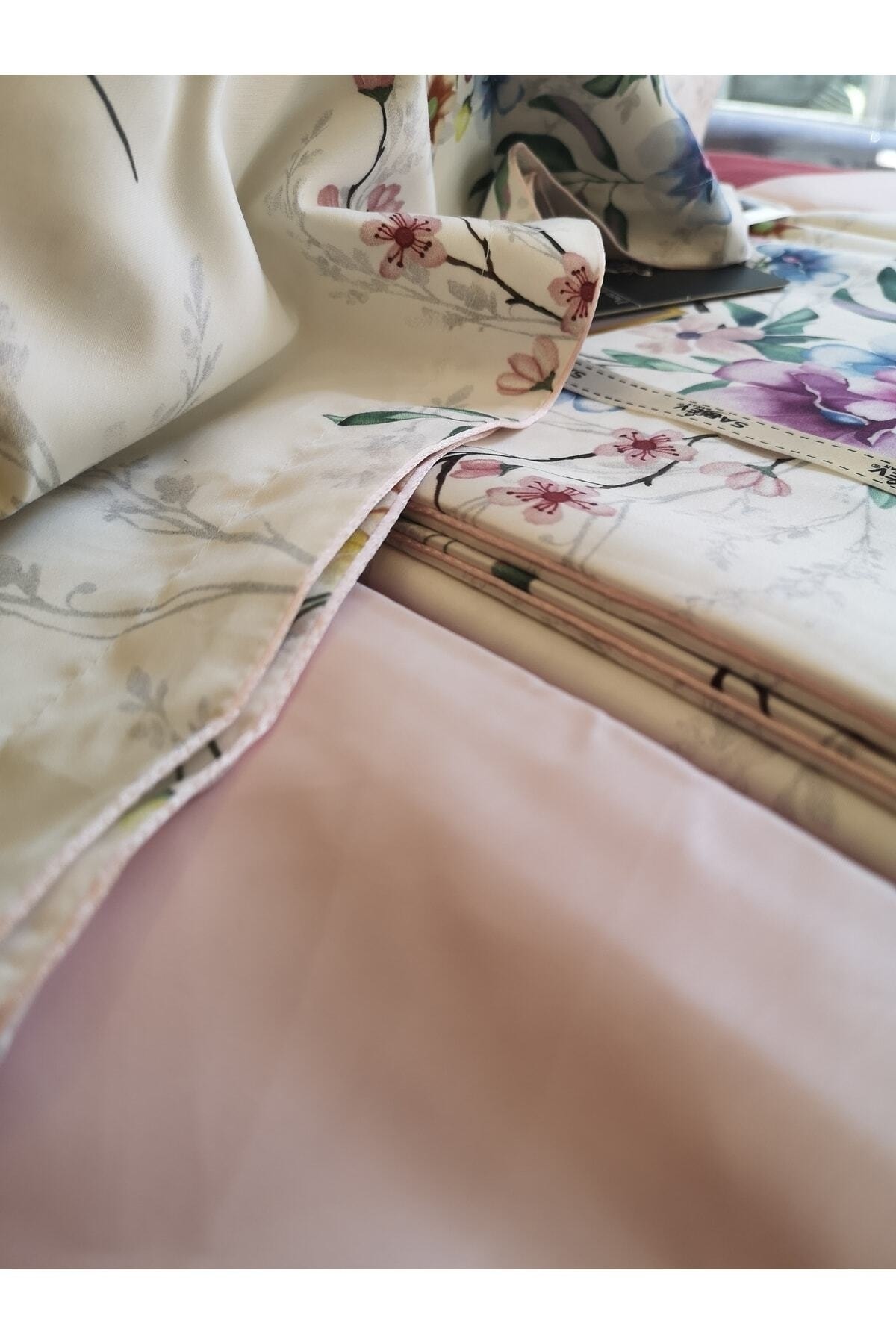 Ashley Pure Life Saten Nevresim Takımı Çift Kişilik V1(4AD.YASTIK KILIFI)