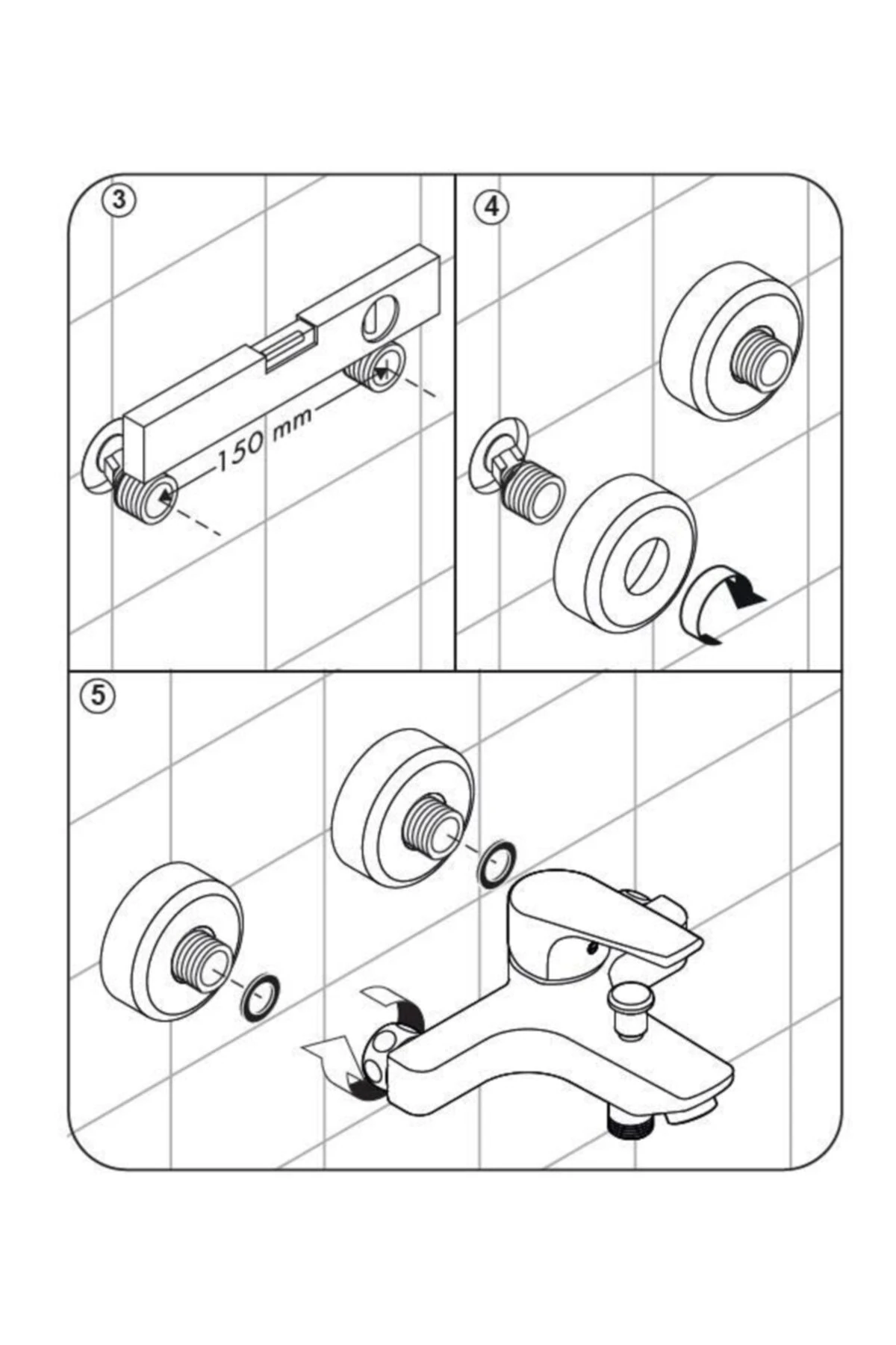 Tiera Banyo Bataryası + Tiera Hareketli Banyo Üst Takım 1f (duş Başlığı)