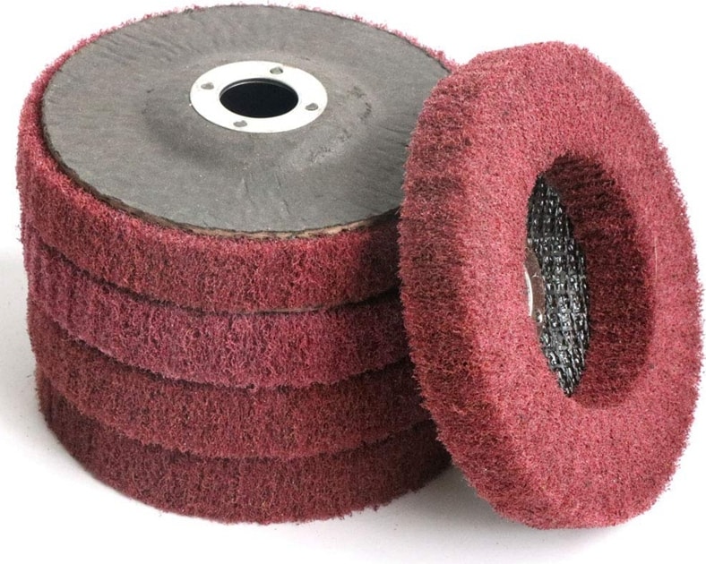 Adet 4 Inç Naylon Fiber Flap Disk Parlatma Taşlama, Açı Öğütücü Için Ovma Pedi Parlatıcı Tekerlek