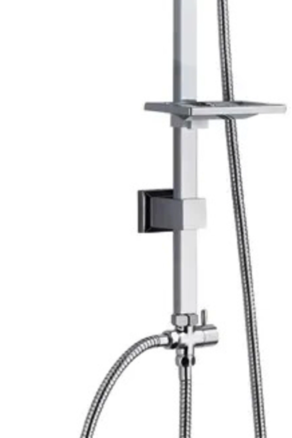 Ful Krom Kare  Yağmurlama Robot Duş Seti - 400KK