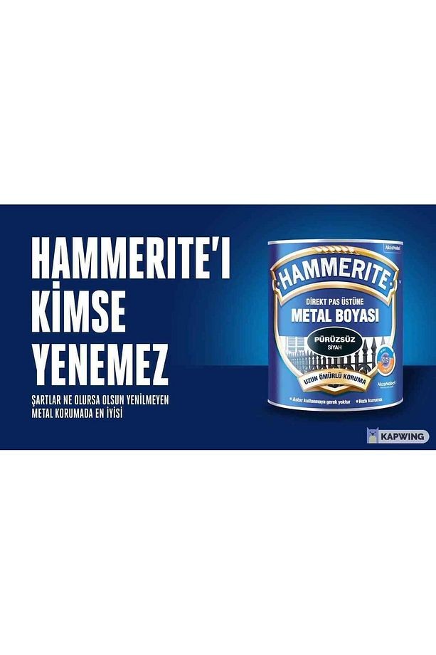 Hammerite Direk Pas Üstüne Metal Boyası 2.5l/3.5kg Pürüzsüz Beyaz-astara Antipasa Gerek Kalmaz