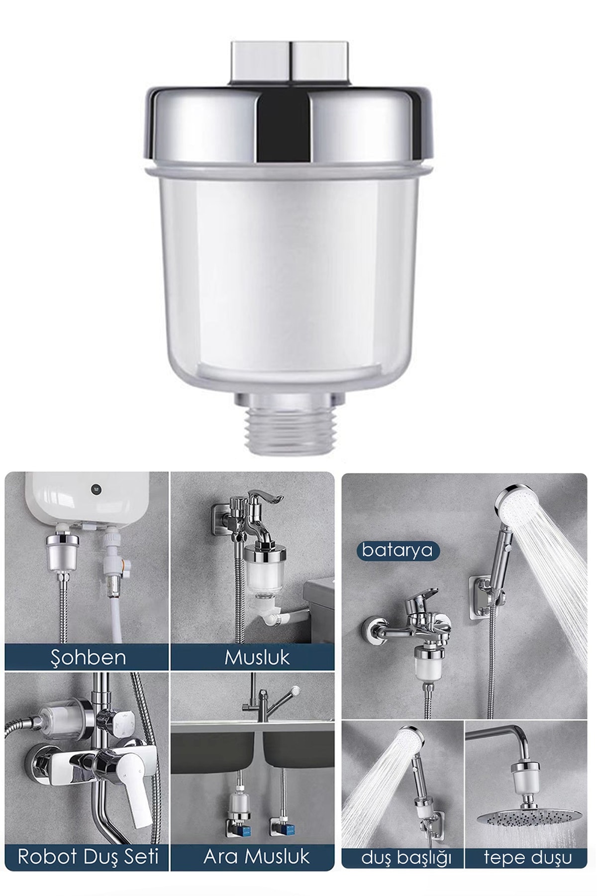 2'li Yedek Su Arıtma Filtreleri – Yalnızca Filtreli Arıtma Aparatı İçin Uyumlu Filtrelerdir