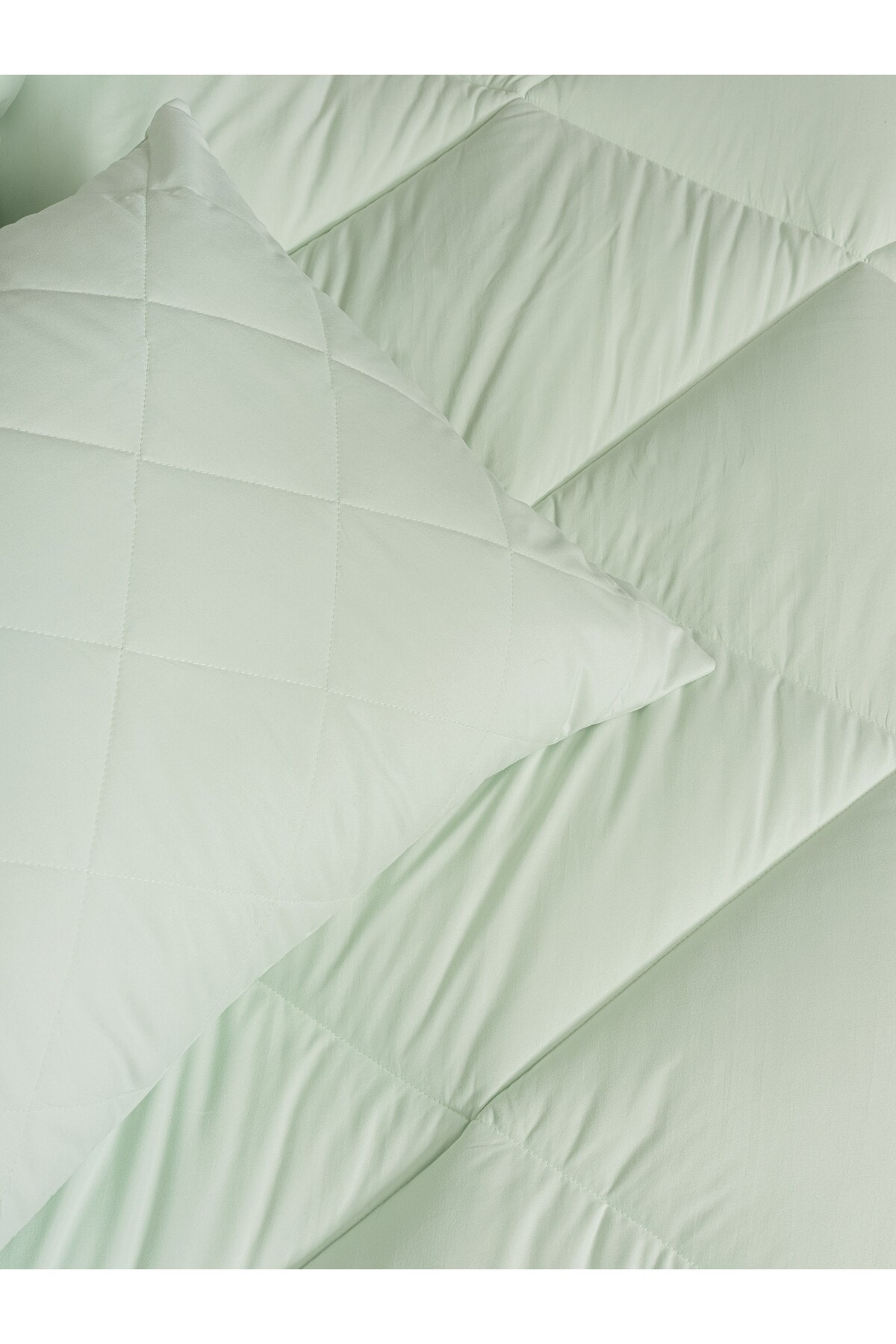 Softwash Çift Kişilik Yorgan Seti Adaçayı 180x200 Lastikli Çarşaf