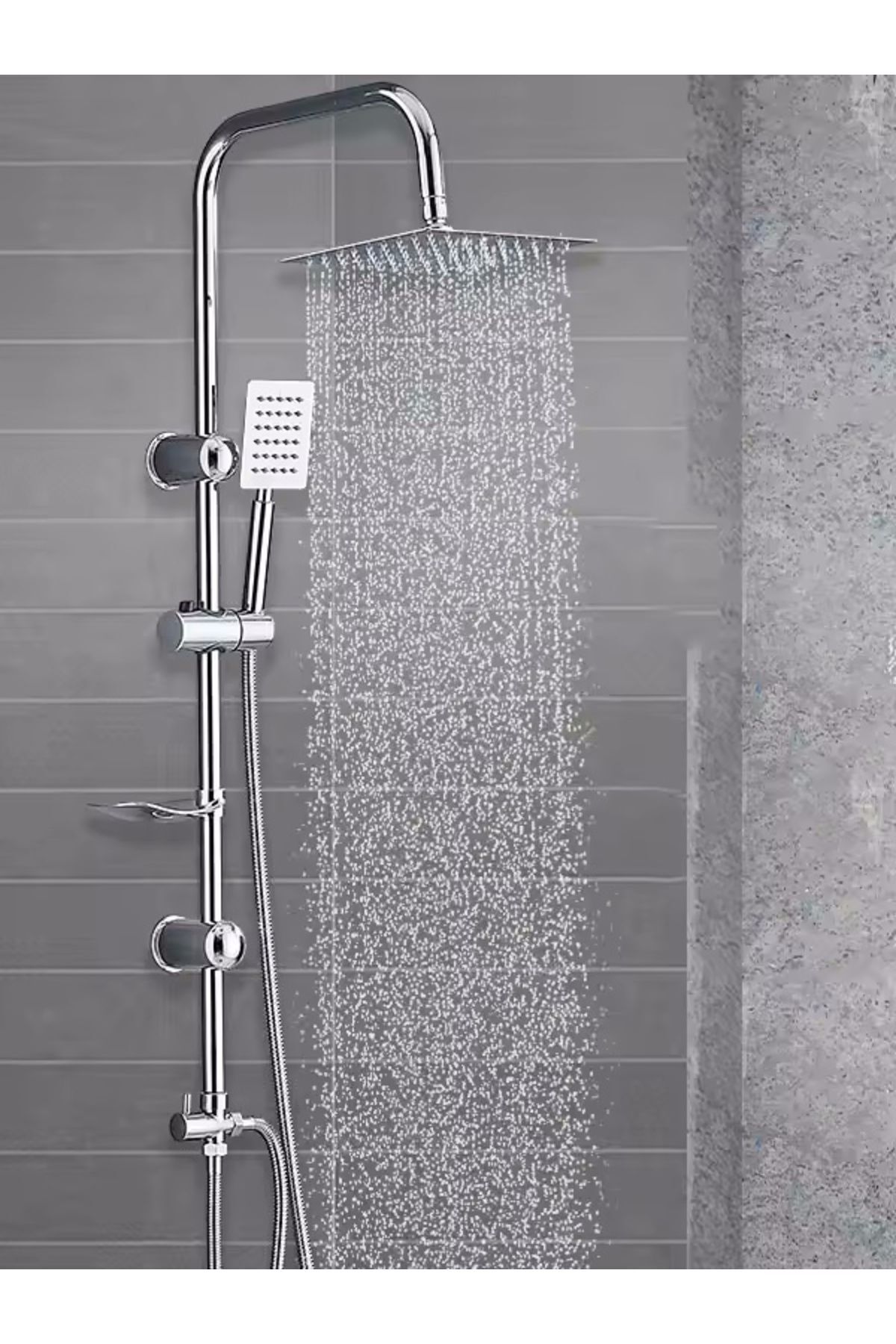 Ful Krom Yağmurlama Robot Duş Seti - 400m