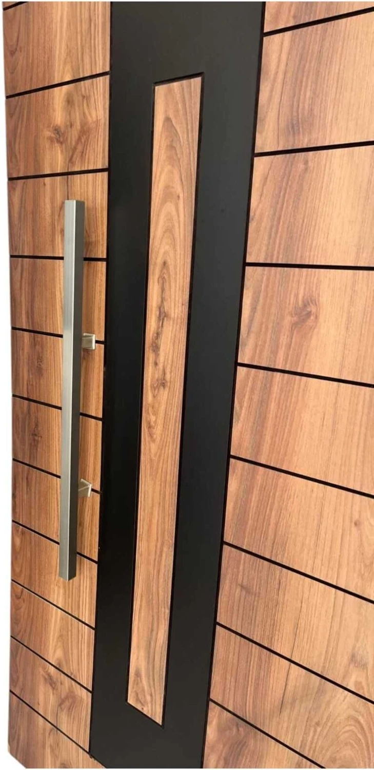 Saten Renk Çelik Kapı Çekme Tutamağı Kare Model 70CM