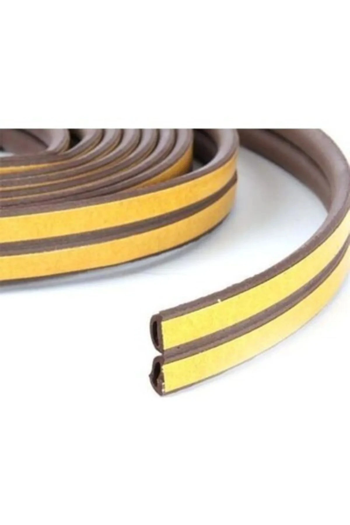 Yapışkanlı 5x2=10 Metre (BEYAZ) Kapı Pencere Bandı Fitili Soğuk Izolasyon Kauçuk Bantları.