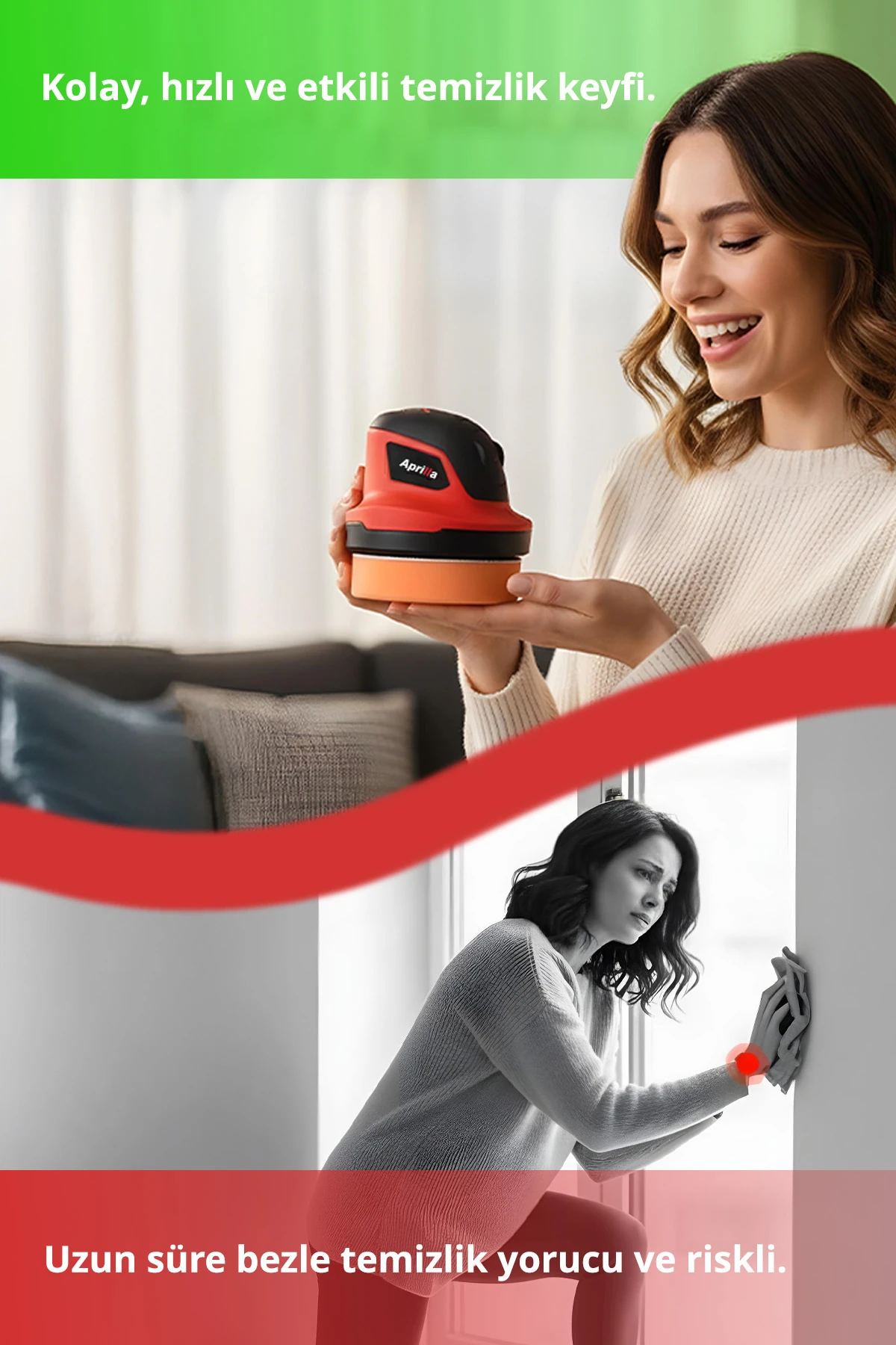 Acc-1199 Şarjlı Polisaj Makinesi – 10 cm Parlatma Yüzeyi, Sünger Seti, Hafif ve Ergonomik Tasarım