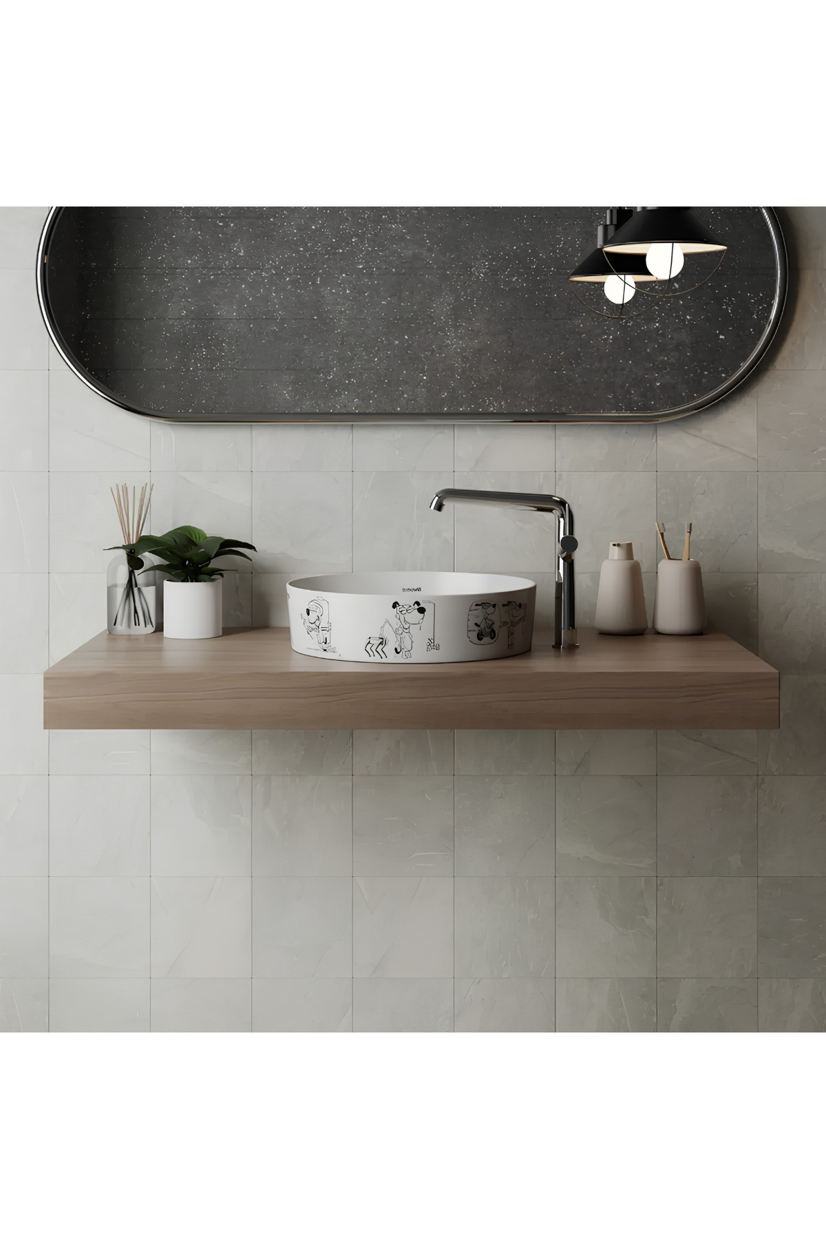 Flow Krom Uzun Lavabo Bataryası FL6500