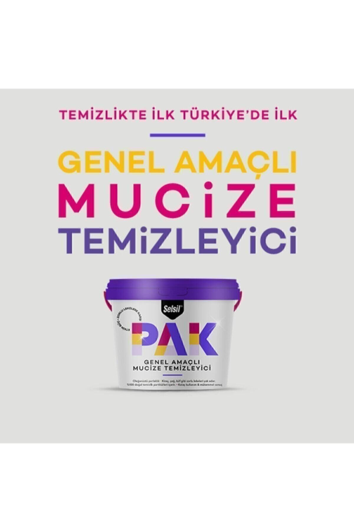 SELSİL 2 Adet Pak Genel Amaçlı Mucize Temizleyici + 4 Adet Mikrofiber 40x40 Temizlik Bezi