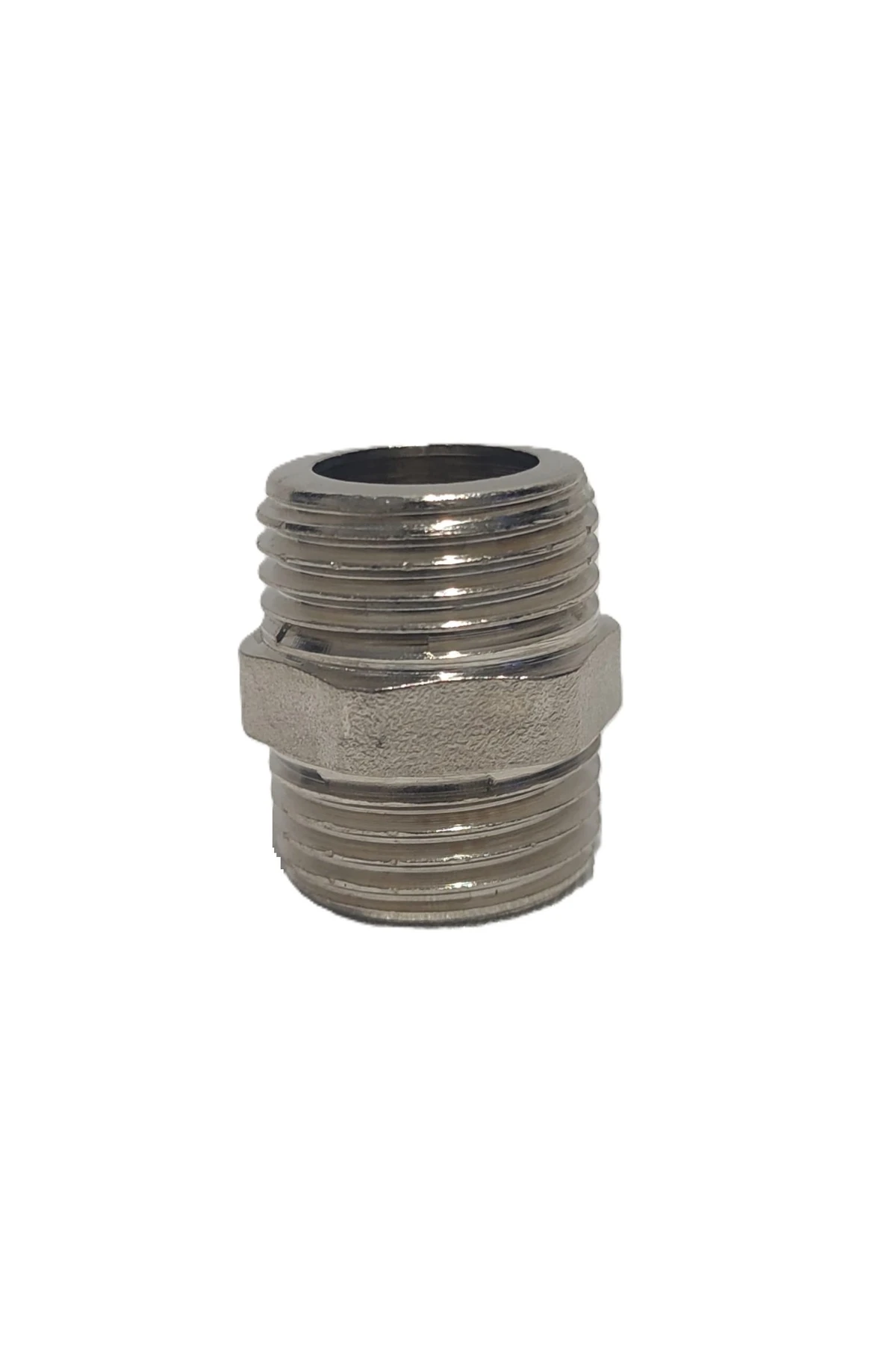 2'Li Paket 1/2" Sarı / Krom Dişli Nipel Dn15 - Chrome Nipple