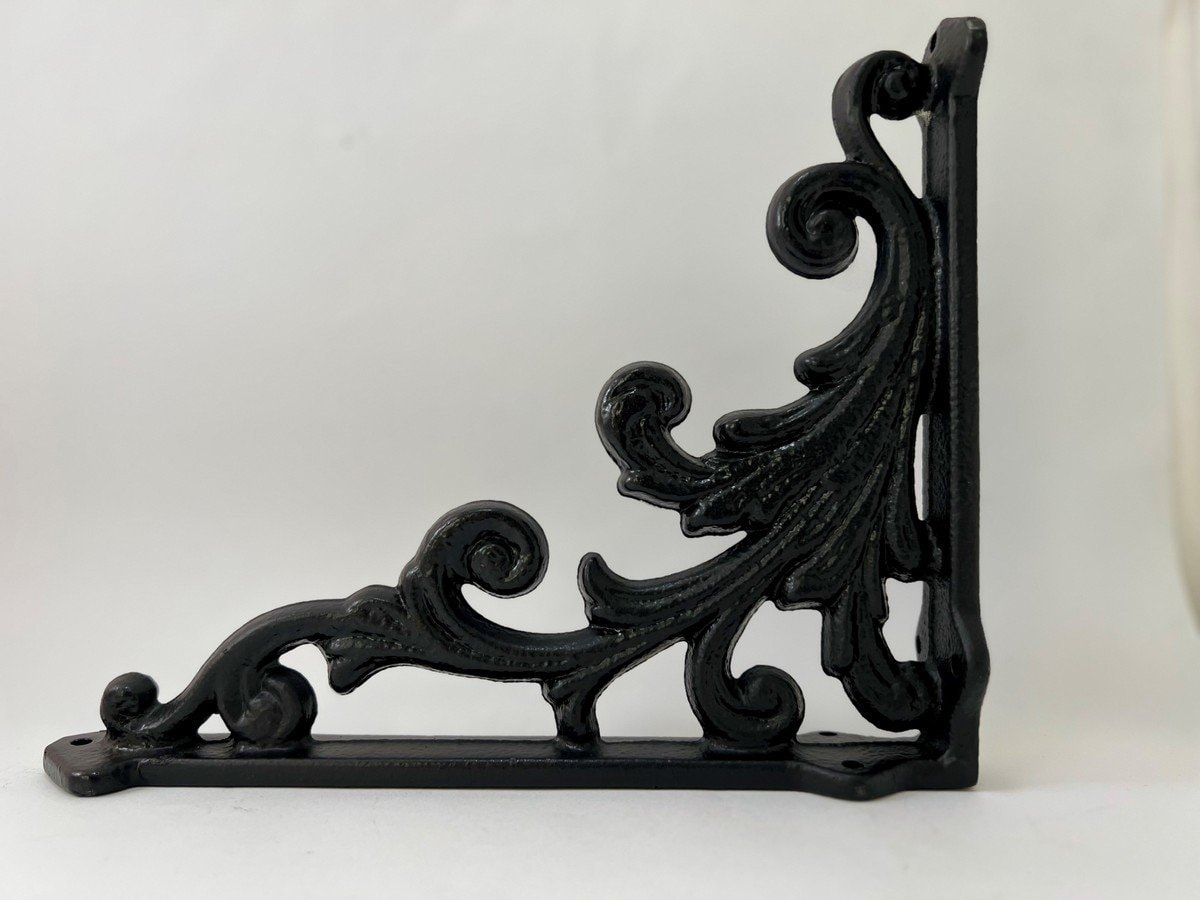 RAF AYAĞI ik Tarzda (Rack Leg) 22,5 CmX18,5 Cm (2 ADET FİYATIDIR) SİYAH