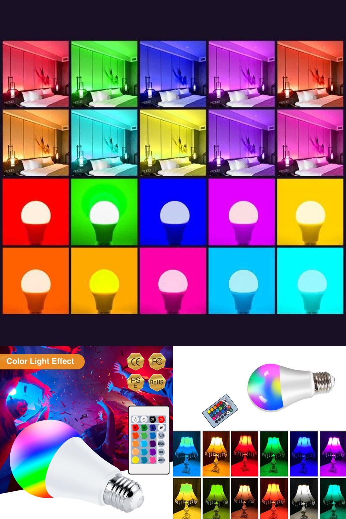 "16 Farklı Renk ve Mod Seçeneği Sunan Akıllı Kumandalı LED Ampul ile Dekorasyona Şıklık Katın!"