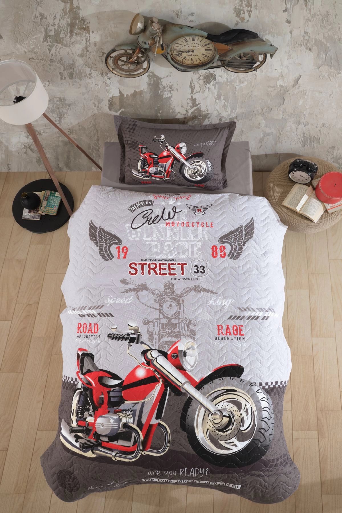 Ranforce %100 Pamuk Tek Kişilik Dört Mevsim Set Street King
