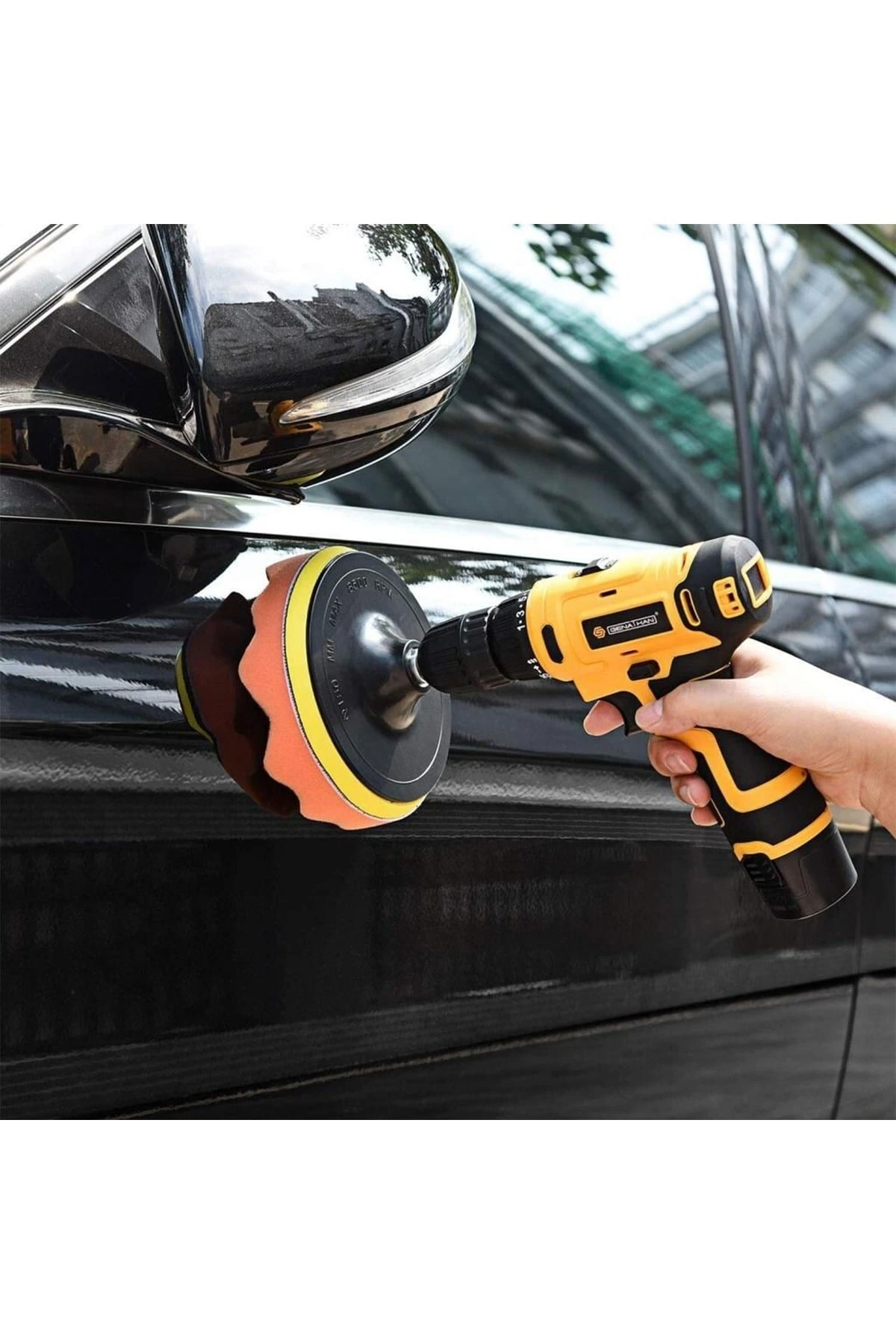 11 Parça Araç Oto Pasta Cila Parlatma Polisaj Sünger Seti