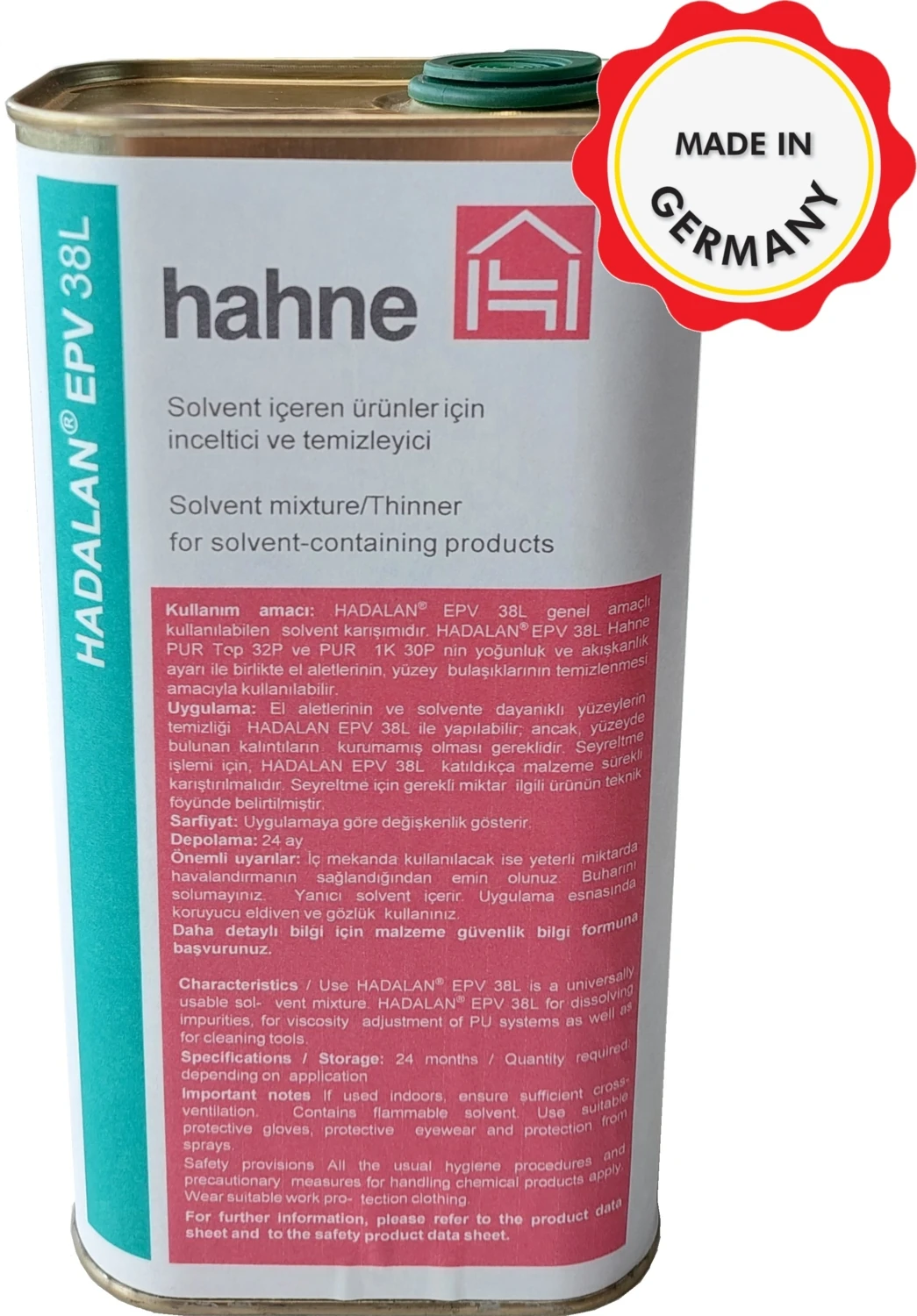 Hadalan Epv 38L Inceltici ve Temizleyici 0.250 Litre