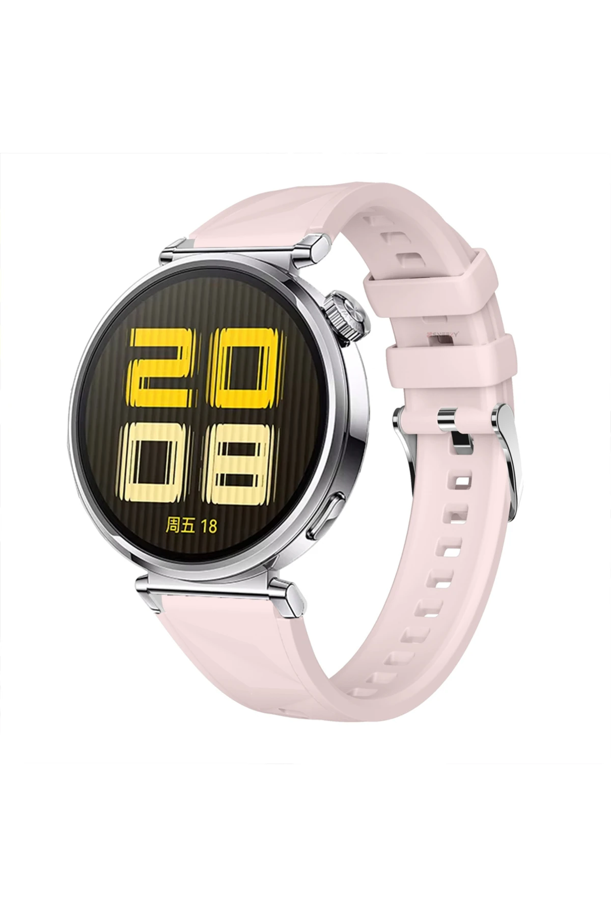 Huawei Watch Gt4 41mm Ile Uyumlu Prism Metal Tokalı Soft Yumuşak Silikon Kordon