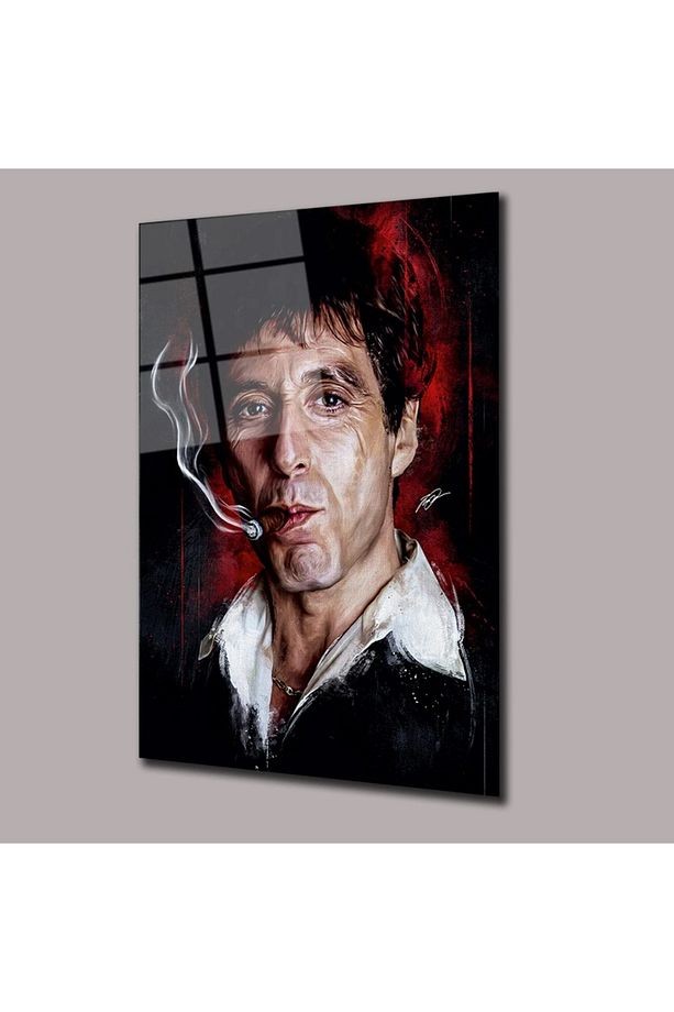 Tony Montana SCARFACE Sinema Ve Ünlüler Cam Tablo #PCT0913