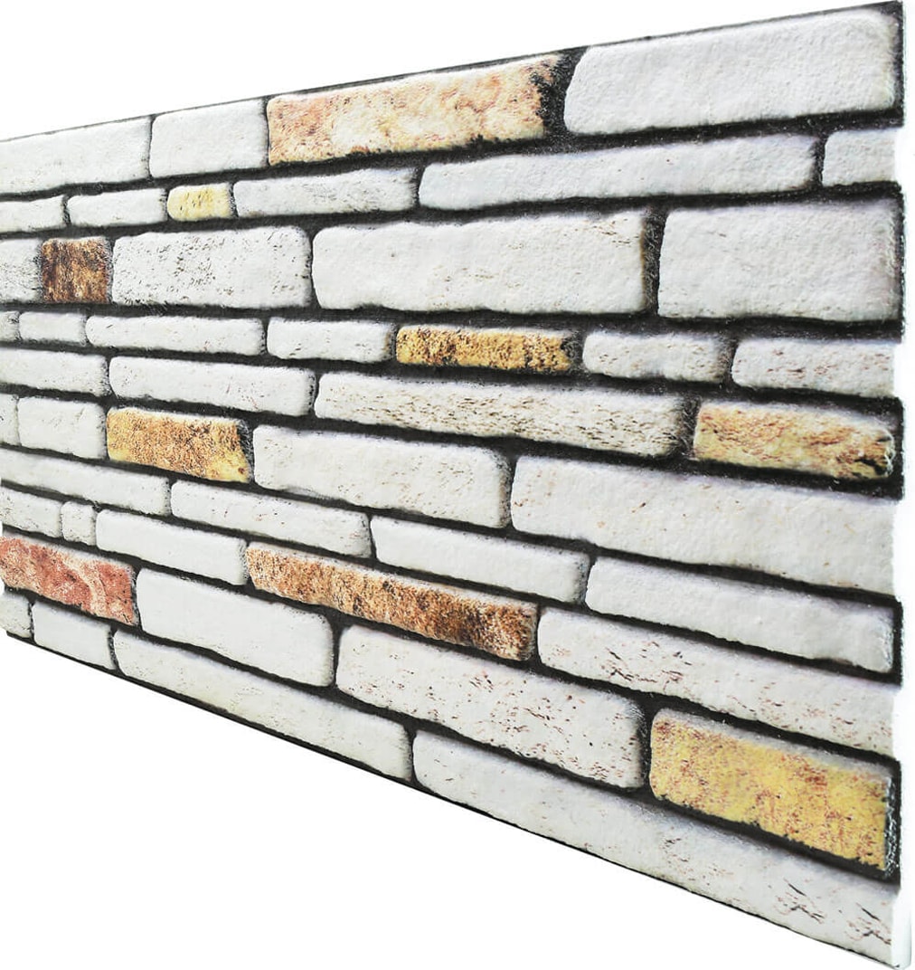 5 Adet (2,5m2) x Kesme Taş Desenli 3 Boyutlu Renkli Strafor Köpük Duvar Kaplama Paneli (KS-405)