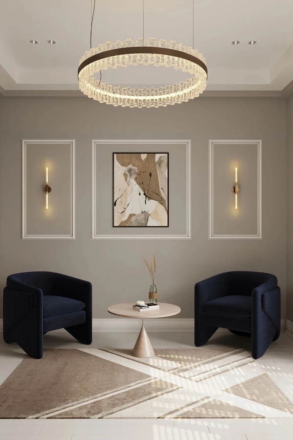 Boyanabilir 4 cm Duvar Çıtası 3 Adet Hazır Kesimli Strafor Çerçeve Paketi